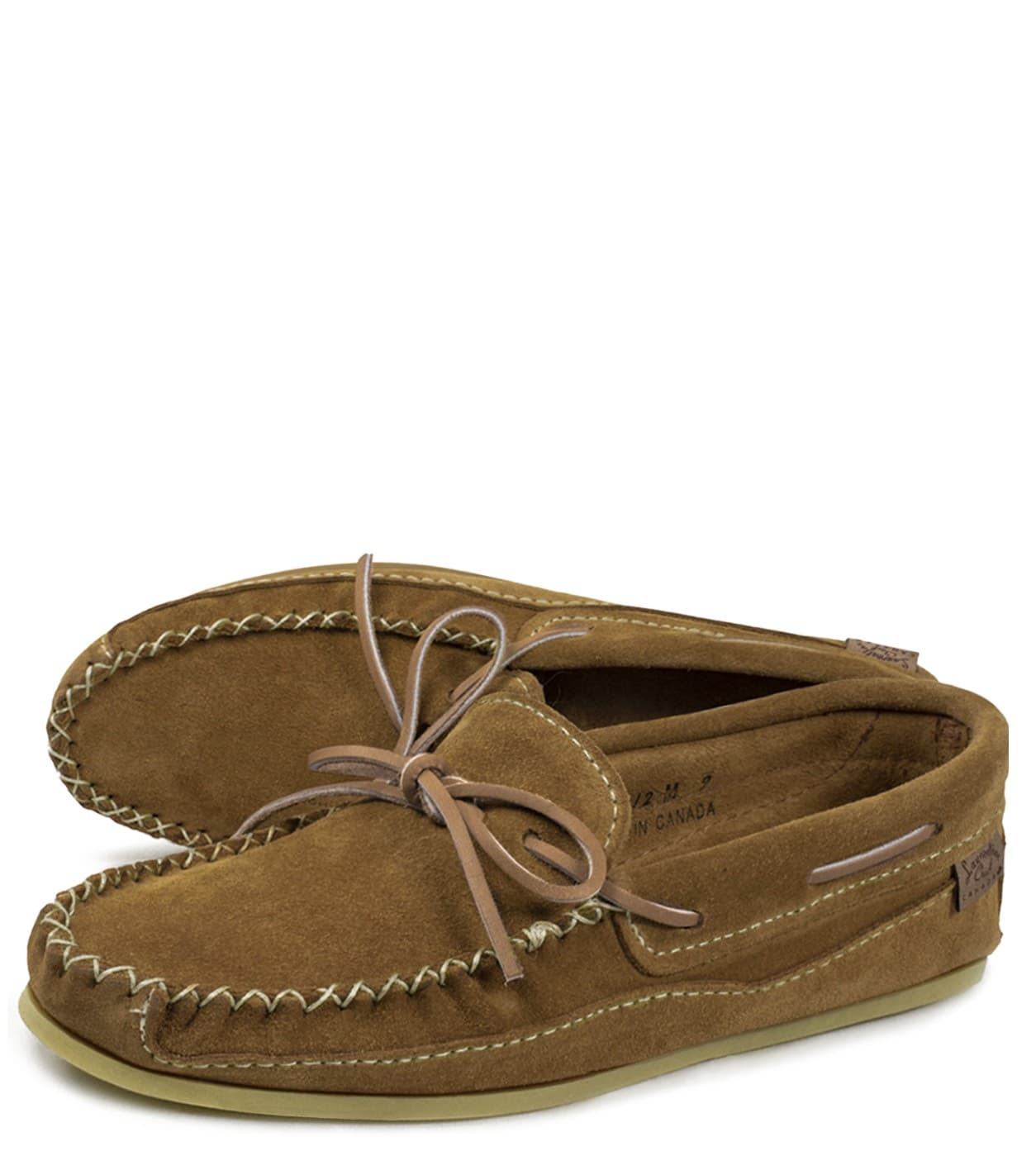 Mocassins Sem. Mémory Foam. Appl. Emp. Cuir Sem. Ribb