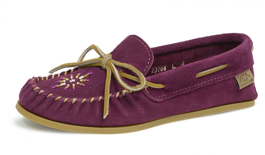 Mocassins Lacé Simple Collet 8 Trous Kabir Semelle Ribb Naturel Perlé