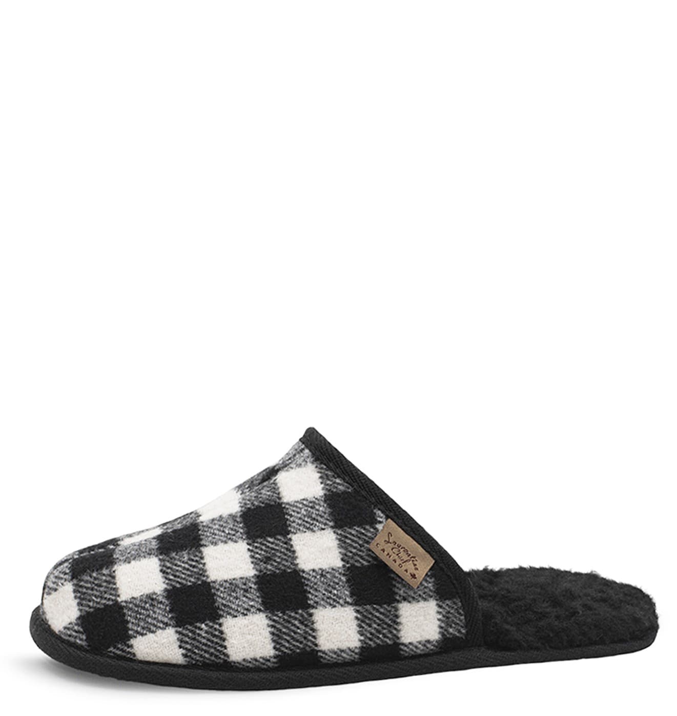 Mule, Polar, Orlon Noir, Semelle Double