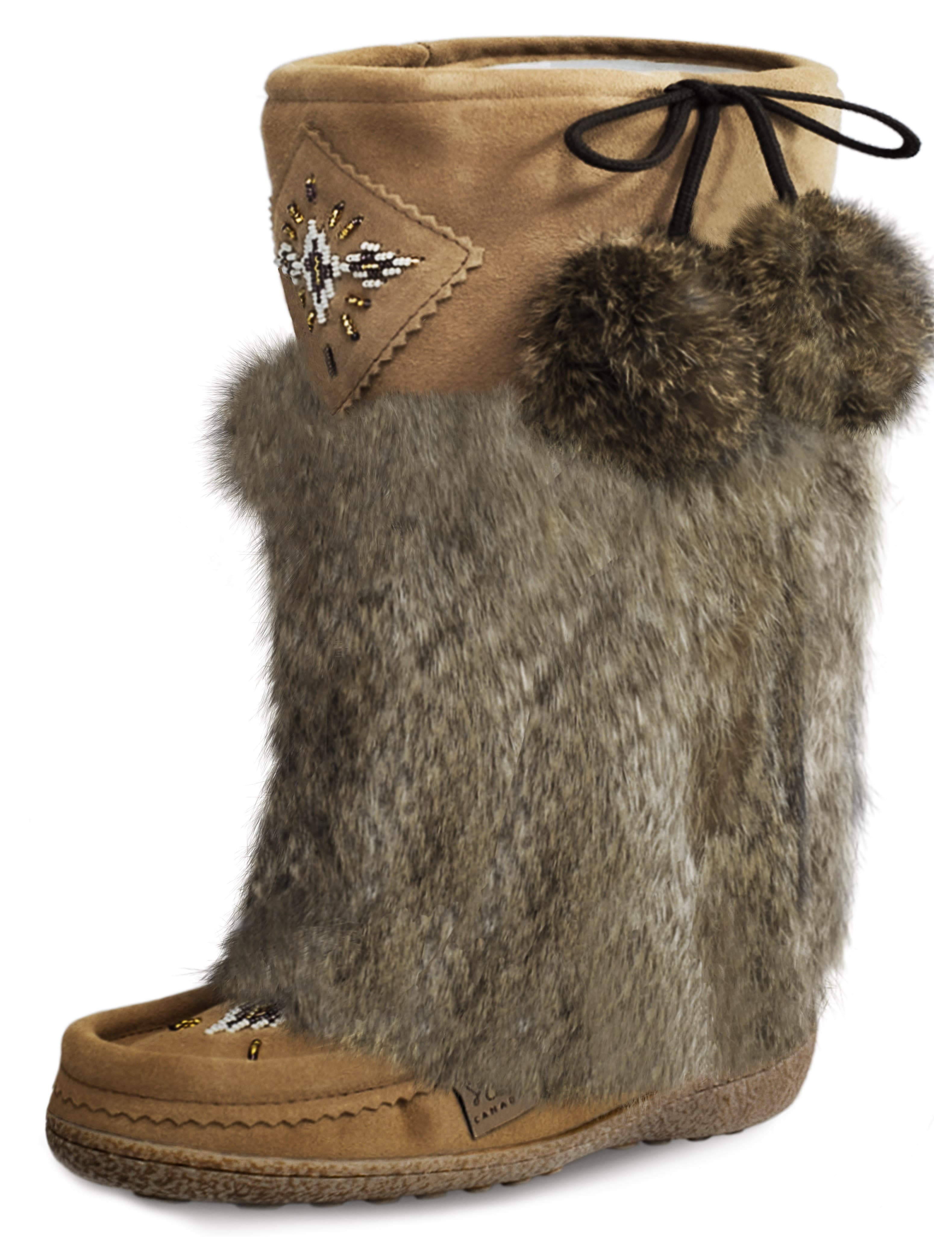 Mukluk 16, Orlon, Perlé, Semelle Italia Marron