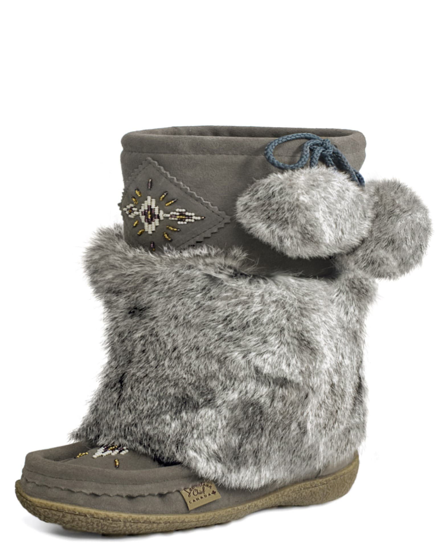 Mukluk 13, Orlon, Perlé, Semelle Italia Marron