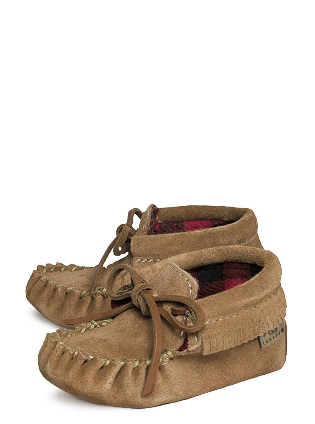 Botte Naja Col Frangé Dblé laine noir & rouge