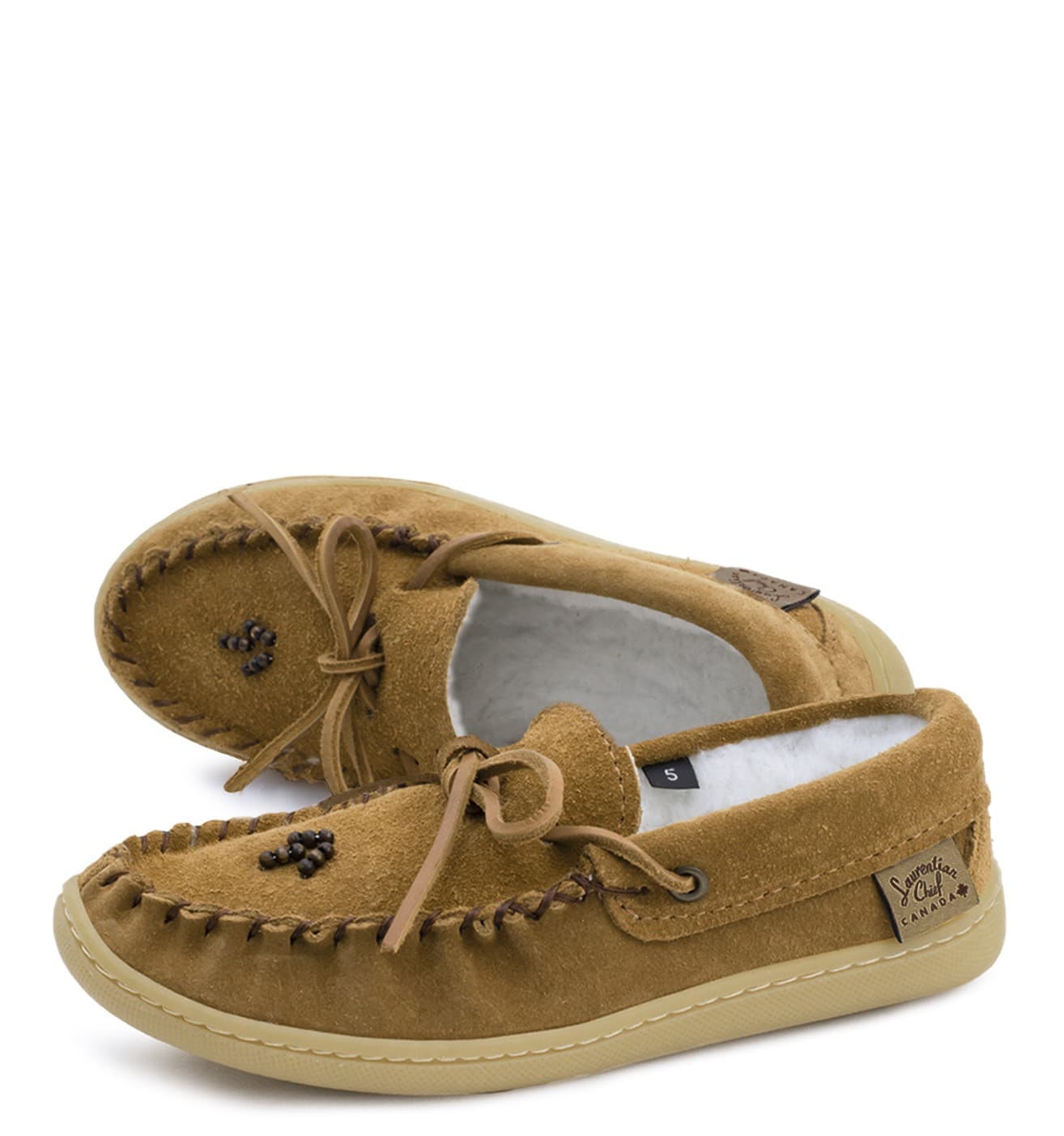 Mocassin Driving, Collet 2 Oeillets, Orlon, Perlé,Semelle Mickey Naturelle