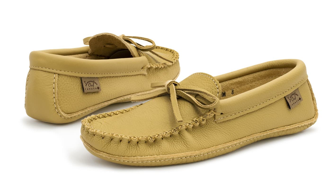 Mocassins, Semelle Double Ski Fait de Cuir Durable