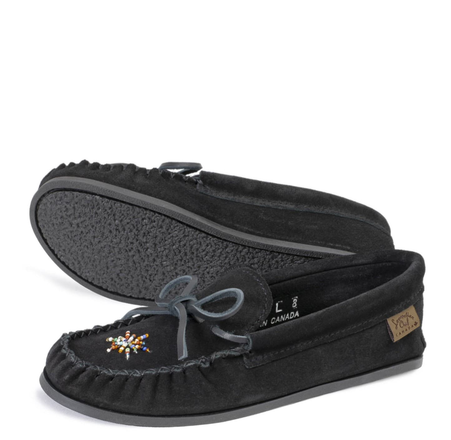 Mocassins, Perlé, Semelle Crepex Noir