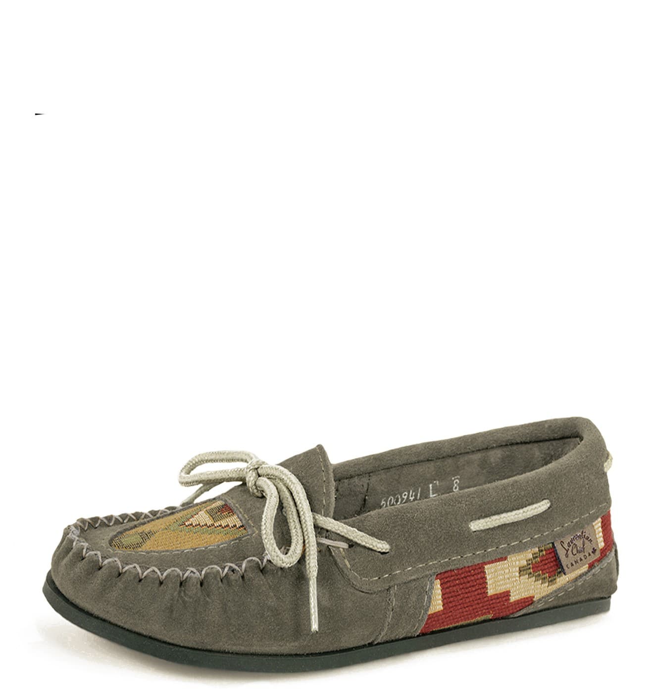 Mocassins Appl. d'empeigne et dessus, Crepex Noir