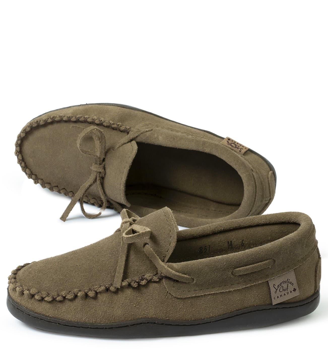 Mocassins, Collet 8 Trous, Semelle caoutchouc Choco
