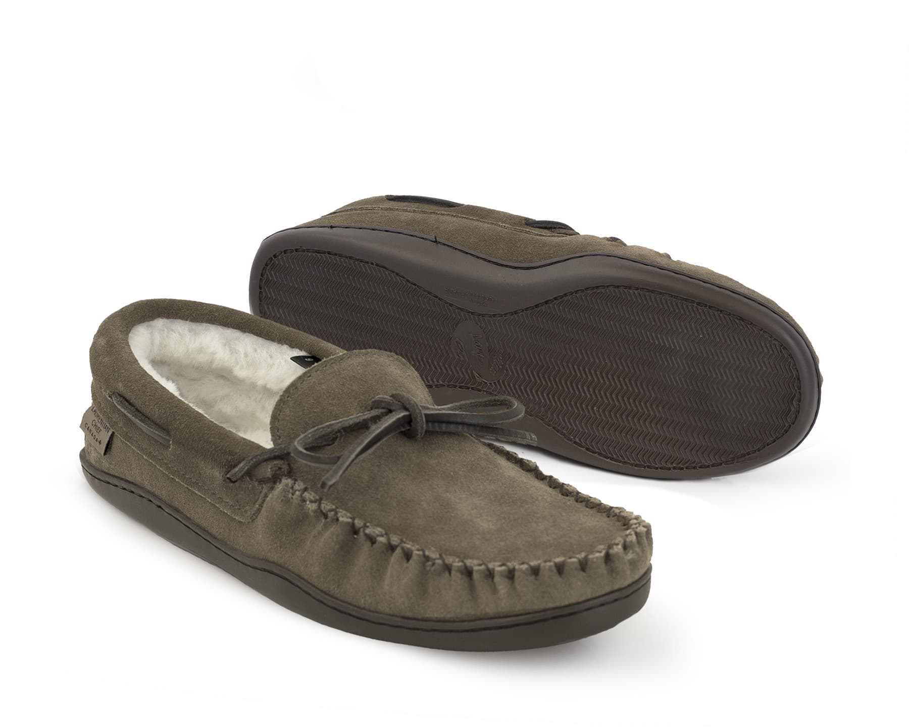 Mocassins, Collet 8 Trous Kabir Mouton Gr 1 Semelle K Naturelle