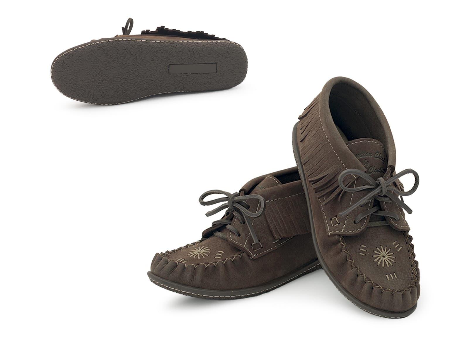 Bottillon, Semelle Int. Tressage Inca, Semelle Caoutchouc. Cute Brun