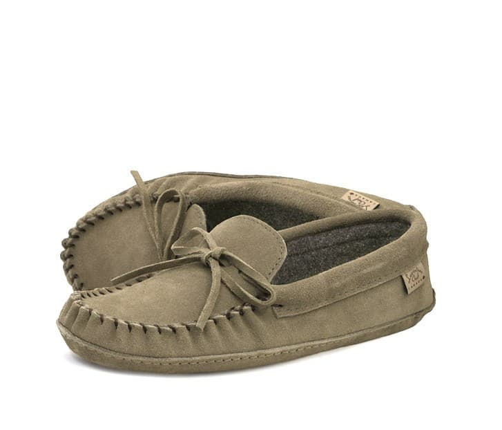 Mocassins Lacé Simple, Minktex, Sem. Double Ski Fait de Cuir Durable